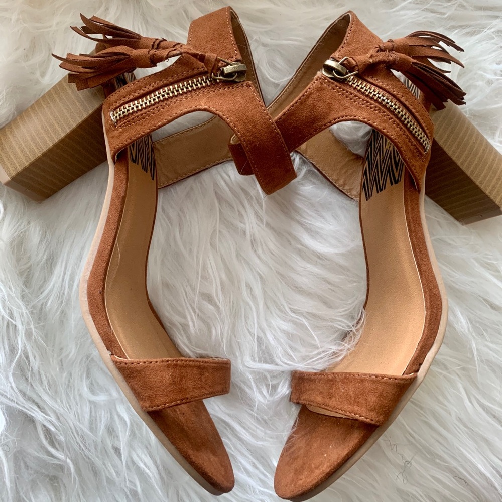 Qupid Block Heel Sandal